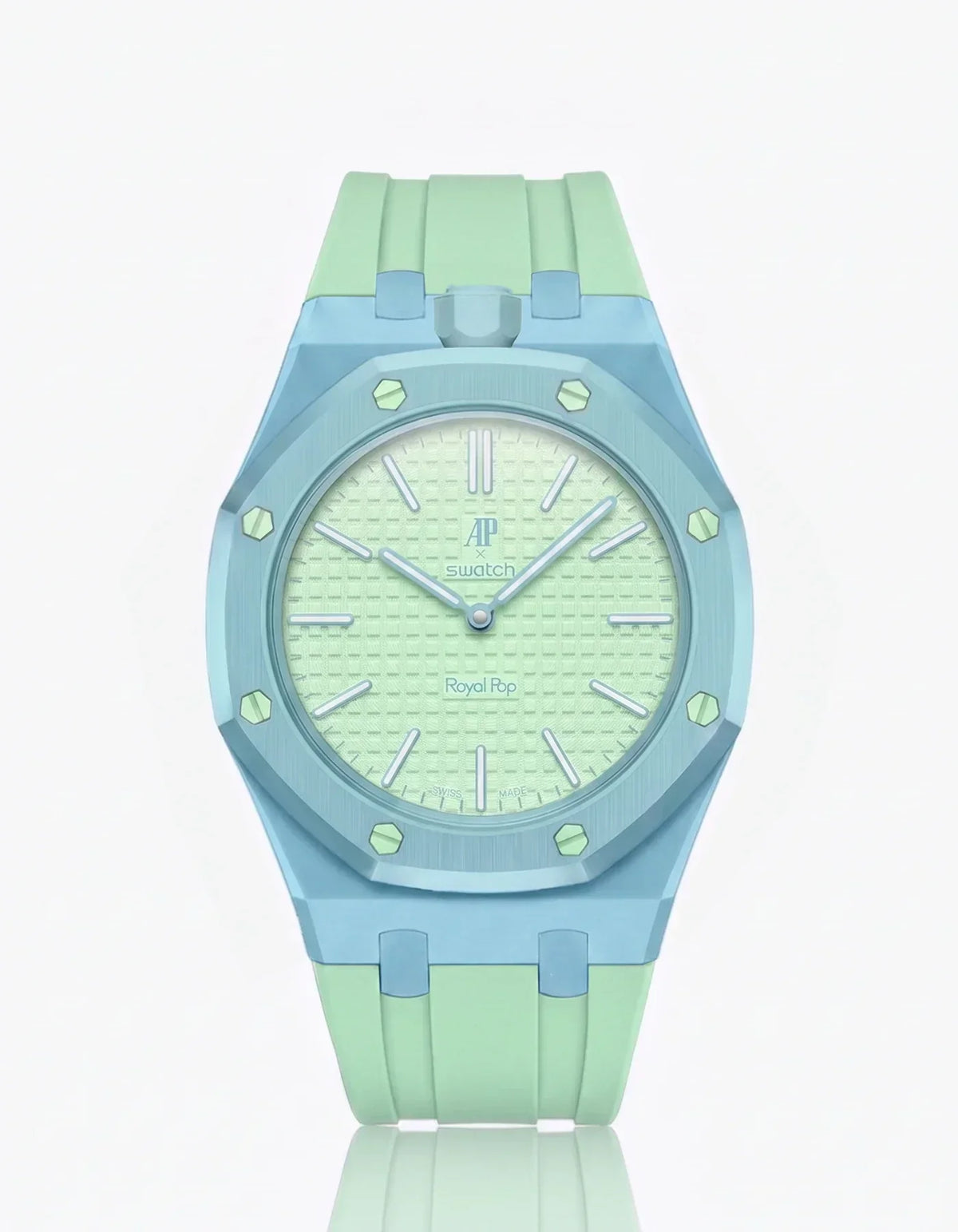 Silikonarmband & Gehäuse „Royal Pop“ Blaue Acht (Farben anpassbar)