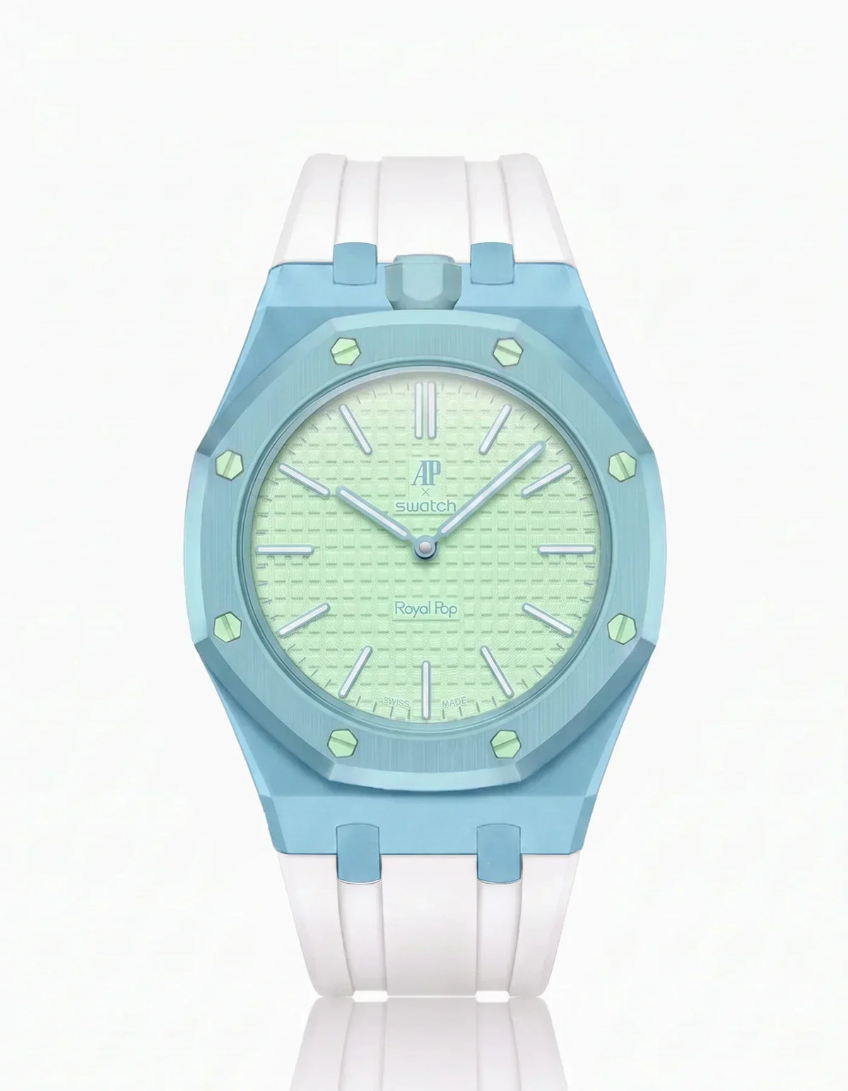 Silikonarmband & Gehäuse „Royal Pop“ Blaue Acht (Farben anpassbar)