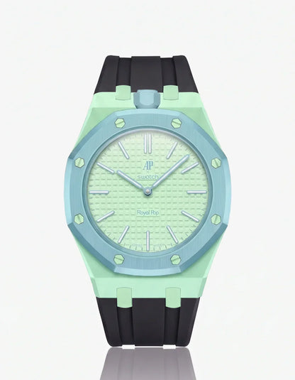Silikonarmband & Gehäuse „Royal Pop“ Blaue Acht (Farben anpassbar)