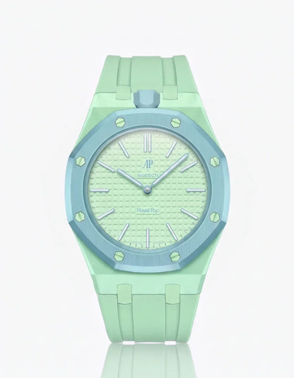 Silikonarmband & Gehäuse „Royal Pop“ Blaue Acht (Farben anpassbar)