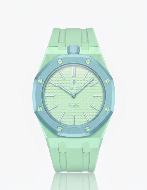 Silikonarmband & Gehäuse „Royal Pop“ Blaue Acht (Farben anpassbar)