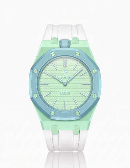 Silikonarmband & Gehäuse „Royal Pop“ Blaue Acht (Farben anpassbar)