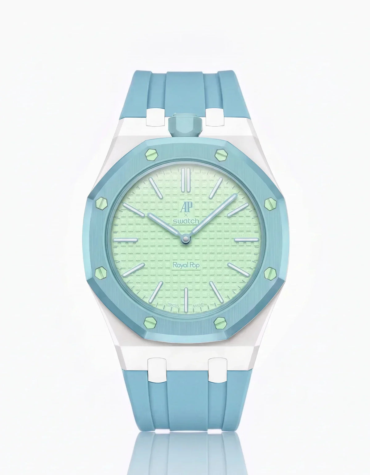 Silikonarmband & Gehäuse „Royal Pop“ Blaue Acht (Farben anpassbar)