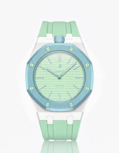Silikonarmband & Gehäuse „Royal Pop“ Blaue Acht (Farben anpassbar)