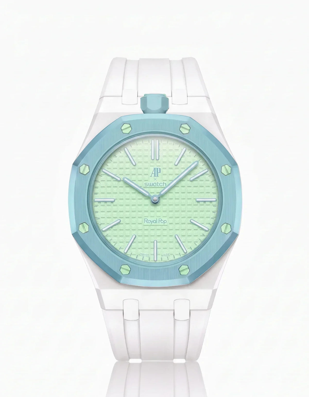 Silikonarmband & Gehäuse „Royal Pop“ Blaue Acht (Farben anpassbar)