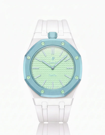 Silikonarmband & Gehäuse „Royal Pop“ Blaue Acht (Farben anpassbar)