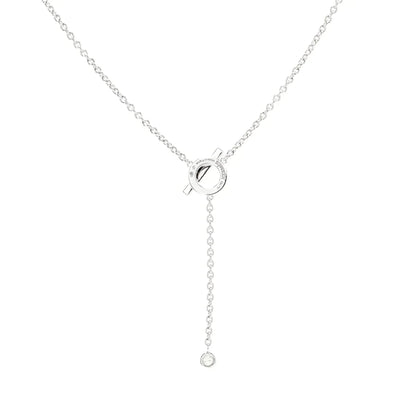 [Favorite]FINESSE SILVER DIAMOND NECKLACE