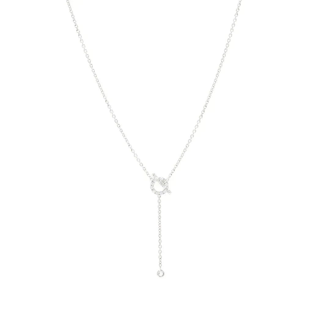 [Favorite]FINESSE SILVER DIAMOND NECKLACE