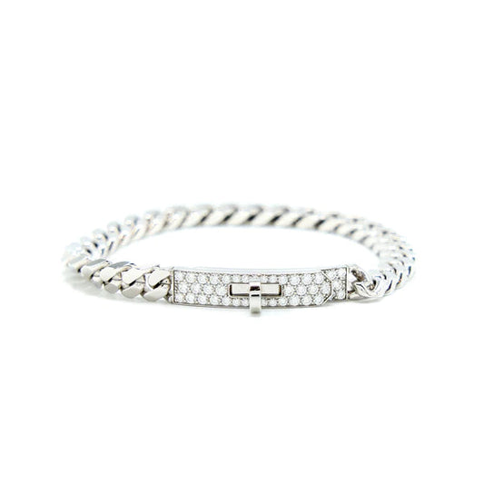 [Favorite]KELLY CHAIN SILVER DIAMOND BRACELET
