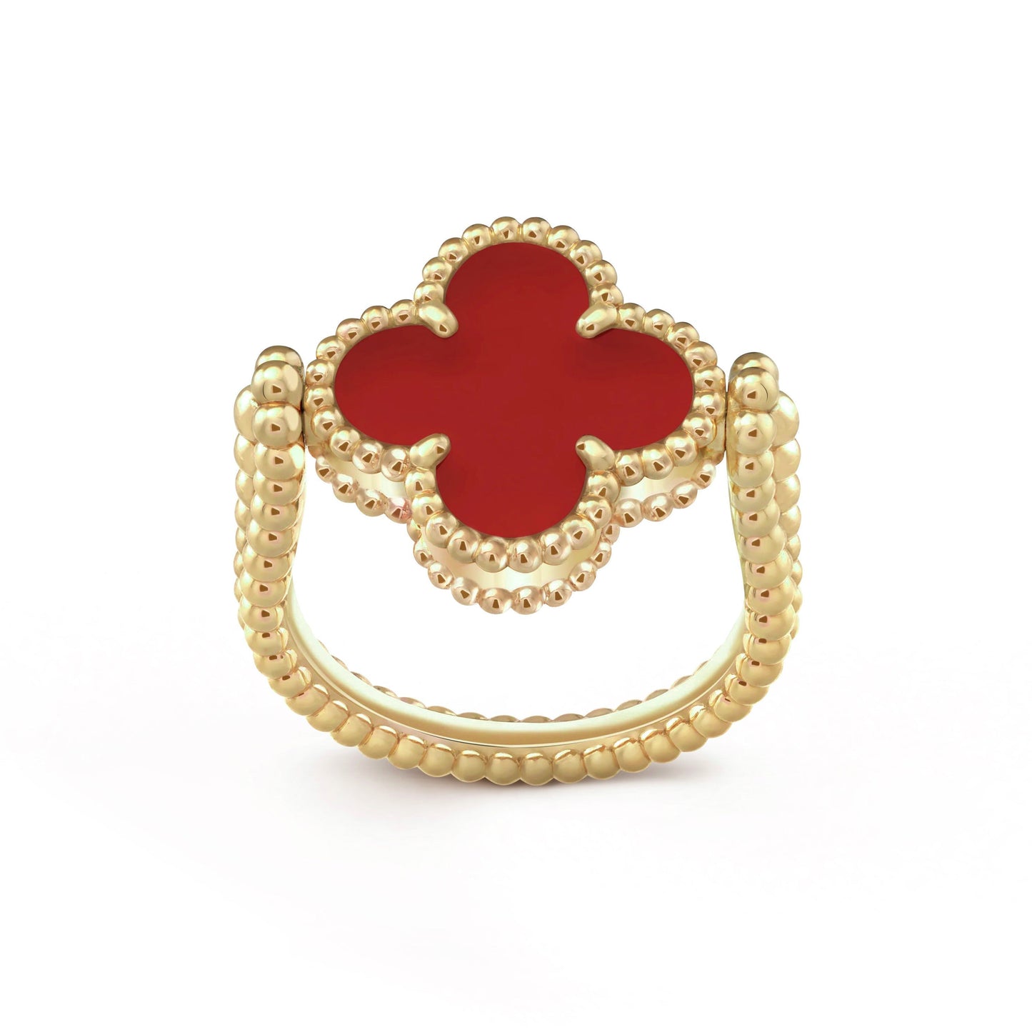 [Favorite]LUCKY CLOVER GOLD REVERSIBLE RING