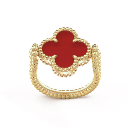 [Favorite]LUCKY CLOVER GOLD REVERSIBLE RING