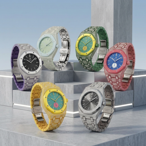 [Favorite]Royal Oak Pop Exclusive Bioceramic Case & Bioceramic Strap Full Diamond