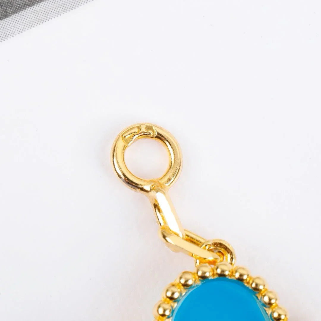 [Favorite]LUCKY CLOVER 5-MOTIF BRACELET - TURQUOISE COLLECTION