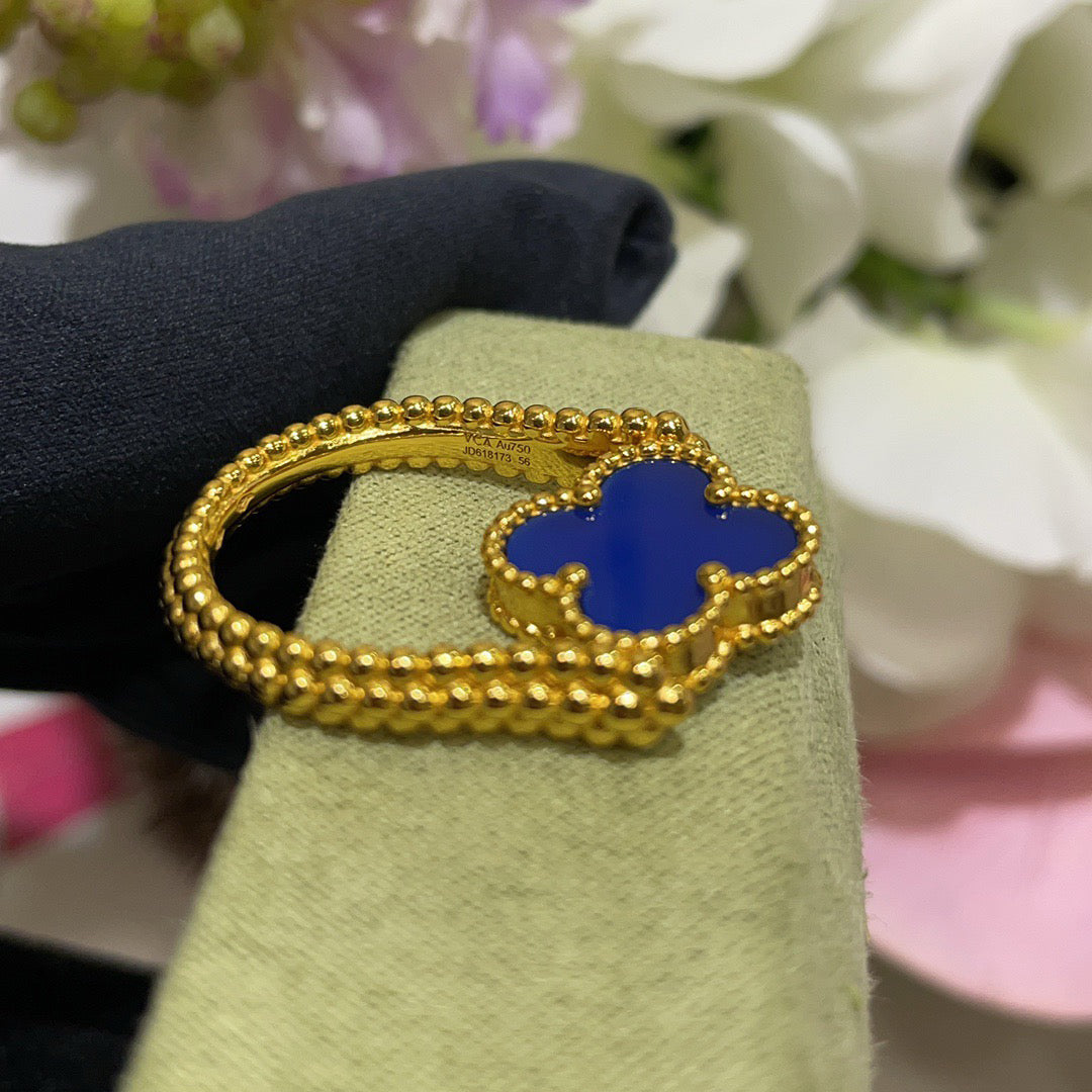 [Favorite]LUCKY CLOVER GOLD REVERSIBLE RING