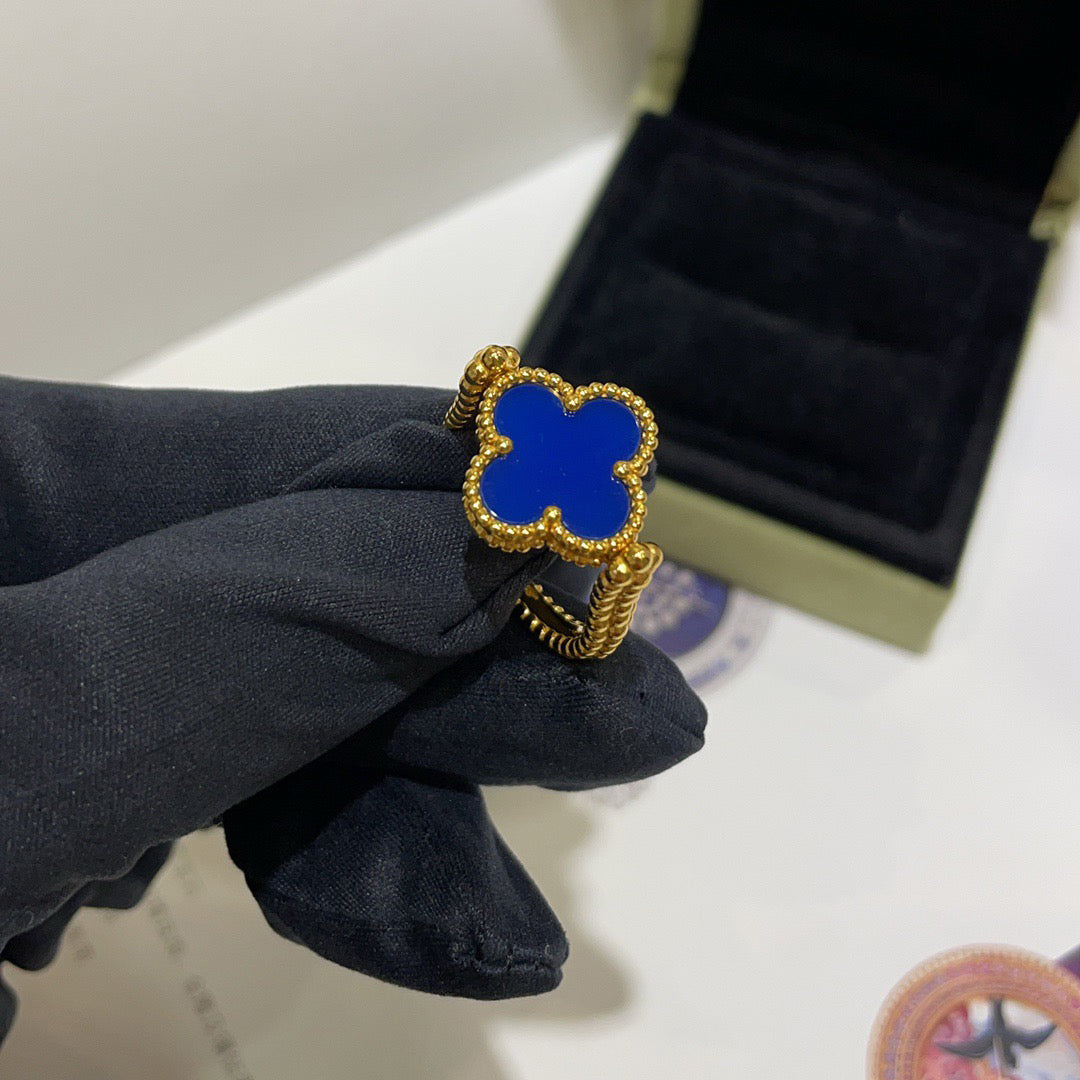 [Favorite]LUCKY CLOVER GOLD REVERSIBLE RING