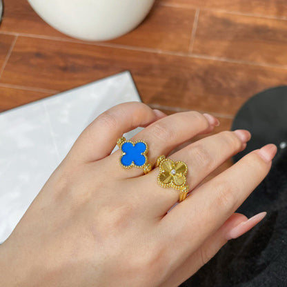 [Favorite]LUCKY CLOVER GOLD REVERSIBLE RING