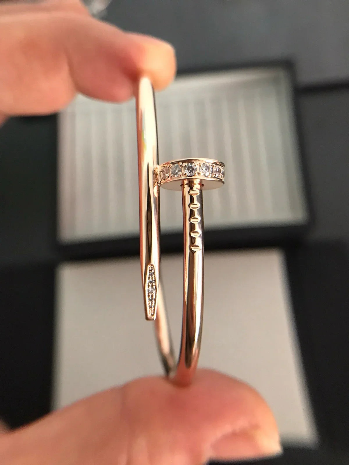 [Favorite]JUSTE UN CLOU 3.5MM CLASSIC DIAMOND BANGLE