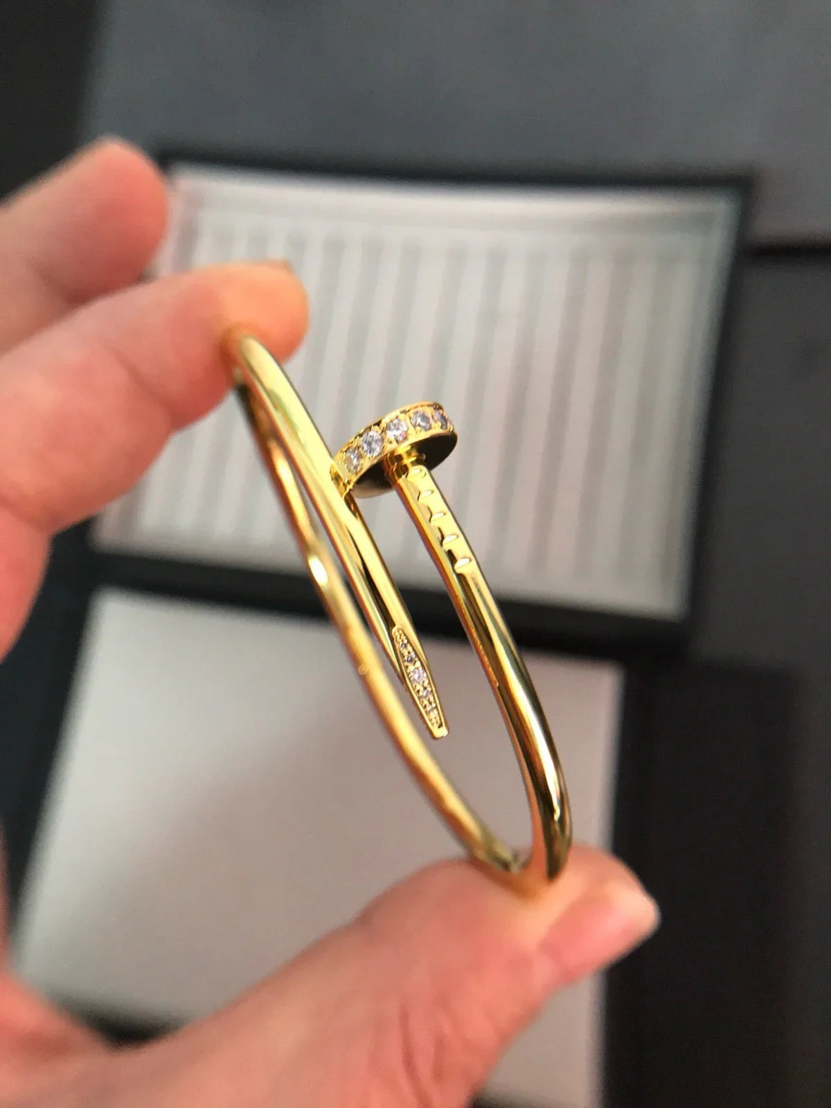 [Favorite]JUSTE UN CLOU 3.5MM CLASSIC DIAMOND BANGLE