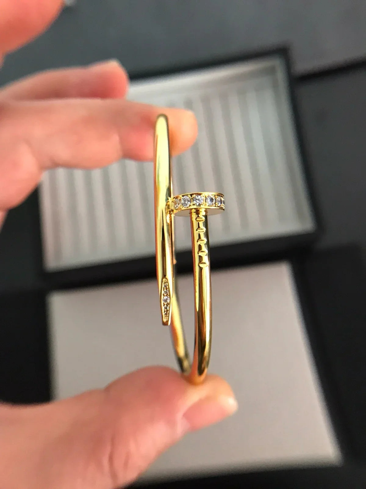 [Favorite]JUSTE UN CLOU 3.5MM CLASSIC DIAMOND BANGLE