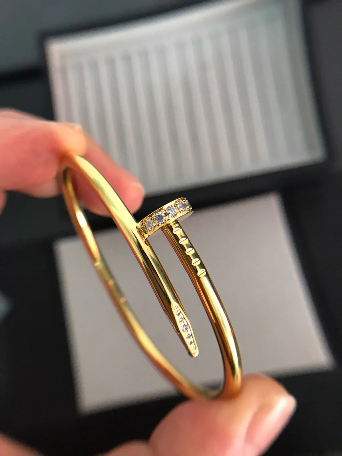 [Favorite]JUSTE UN CLOU 3.5MM CLASSIC DIAMOND BANGLE
