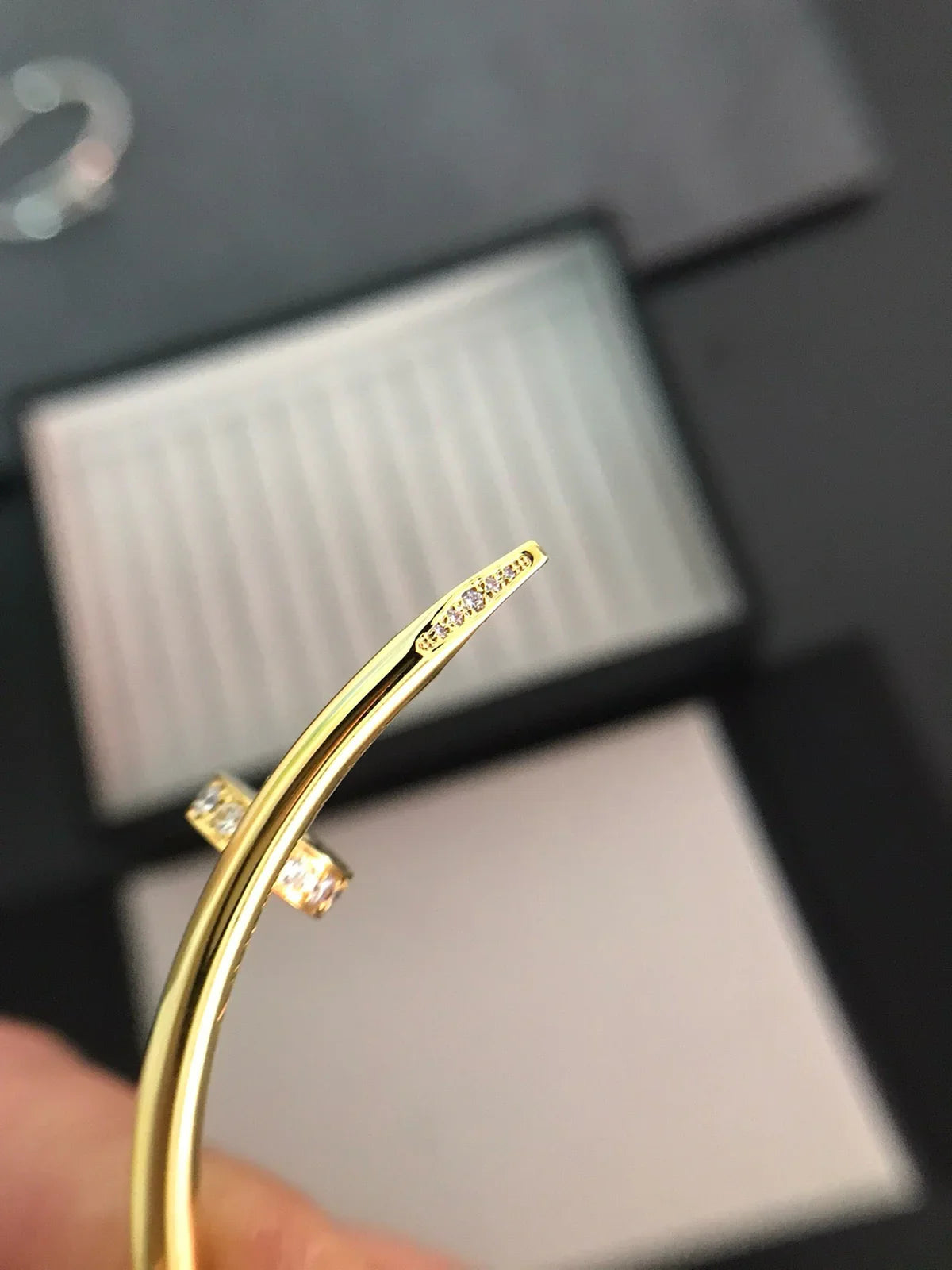 [Favorite]JUSTE UN CLOU 3.5MM CLASSIC DIAMOND BANGLE