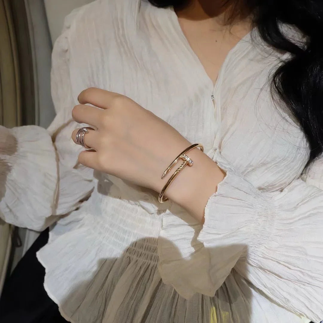 [Favorite]JUSTE UN CLOU 3.5MM CLASSIC DIAMOND BANGLE
