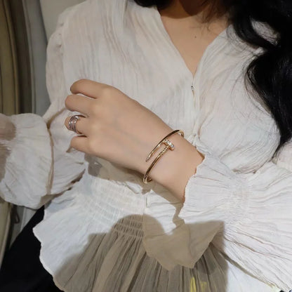 [Favorite]JUSTE UN CLOU 3.5MM CLASSIC DIAMOND BANGLE