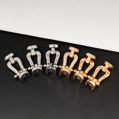 [Favorite]FORCE LARGE HORSESHOE HALF DIAMOND BRACELET - GOLD