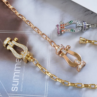 [Favorite]FORCE LARGE HORSESHOE CLASP METAL BRACELET