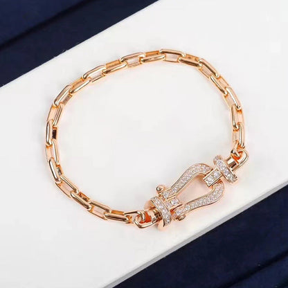 [Favorite]FORCE LARGE HORSESHOE CLASP METAL BRACELET
