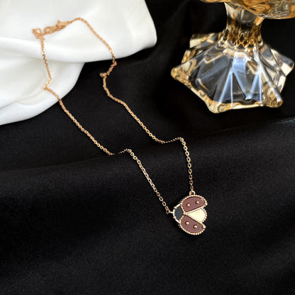 [Favorite]LUCKY CARNELIAN LADYBUG CHARM NECKLACE
