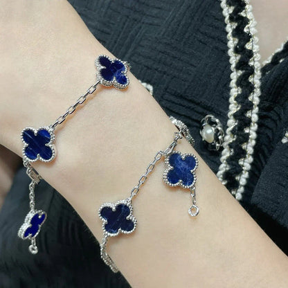 [Favorite]LUCKY CLOVER 5-MOTIF BRACELET - PIETERSITE COLLECTION