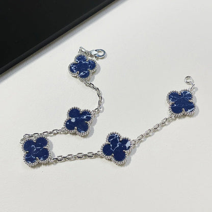 [Favorite]LUCKY CLOVER 5-MOTIF BRACELET - PIETERSITE COLLECTION