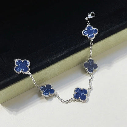 [Favorite]LUCKY CLOVER 5-MOTIF BRACELET - PIETERSITE COLLECTION