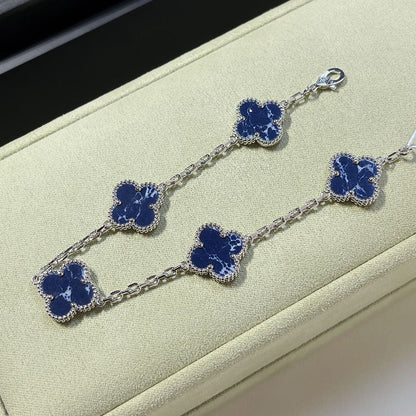 [Favorite]LUCKY CLOVER 5-MOTIF BRACELET - PIETERSITE COLLECTION
