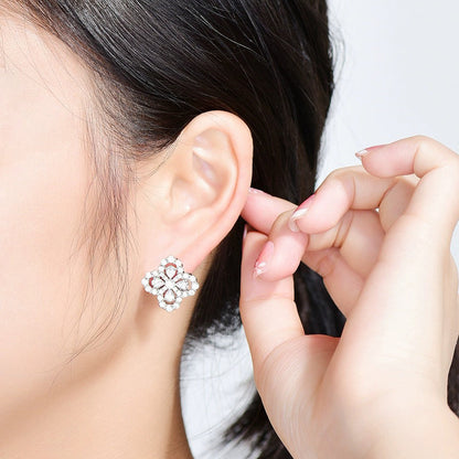 [Favorite]LOOP EARRINGS FULL MOTIF DIAMOND 16MM