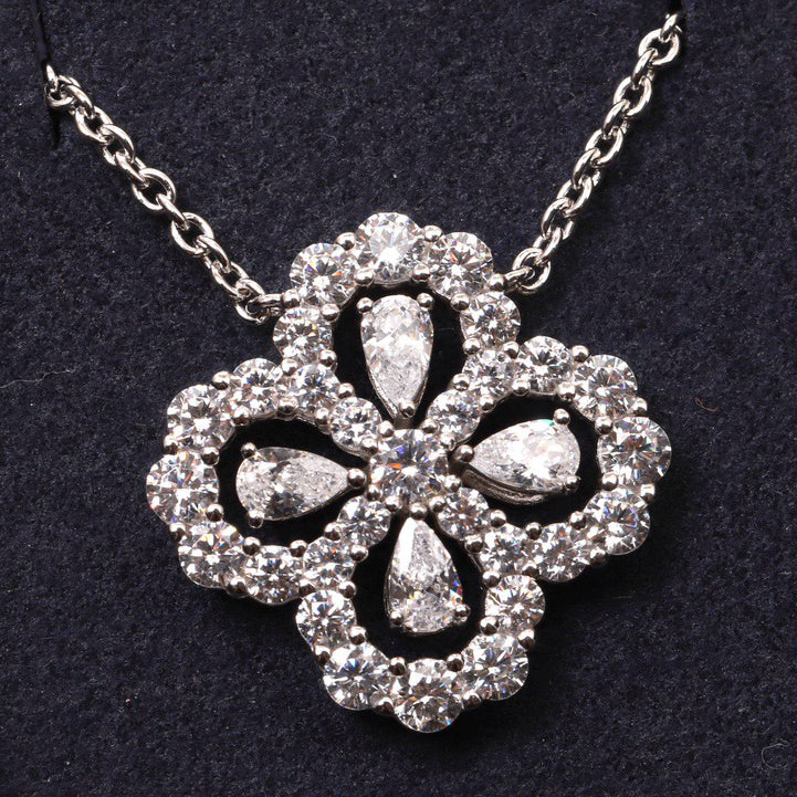 [Favorite]LOOP NECKLACE FULL MOTIF DIAMOND 16MM MULTIPLE COLORS