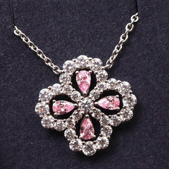 [Favorite]LOOP NECKLACE FULL MOTIF DIAMOND 16MM MULTIPLE COLORS