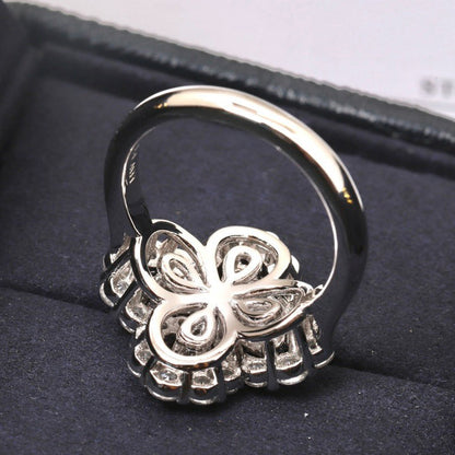 [Favorite]LOOP RING FULL MOTIF DIAMOND 16MM SILVE