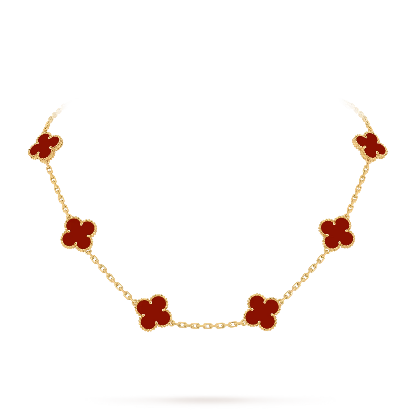 [Favorite]CLASSIC LUCKY 10-MOTIF CLOVER NECKLACE GOLD COLLECTION