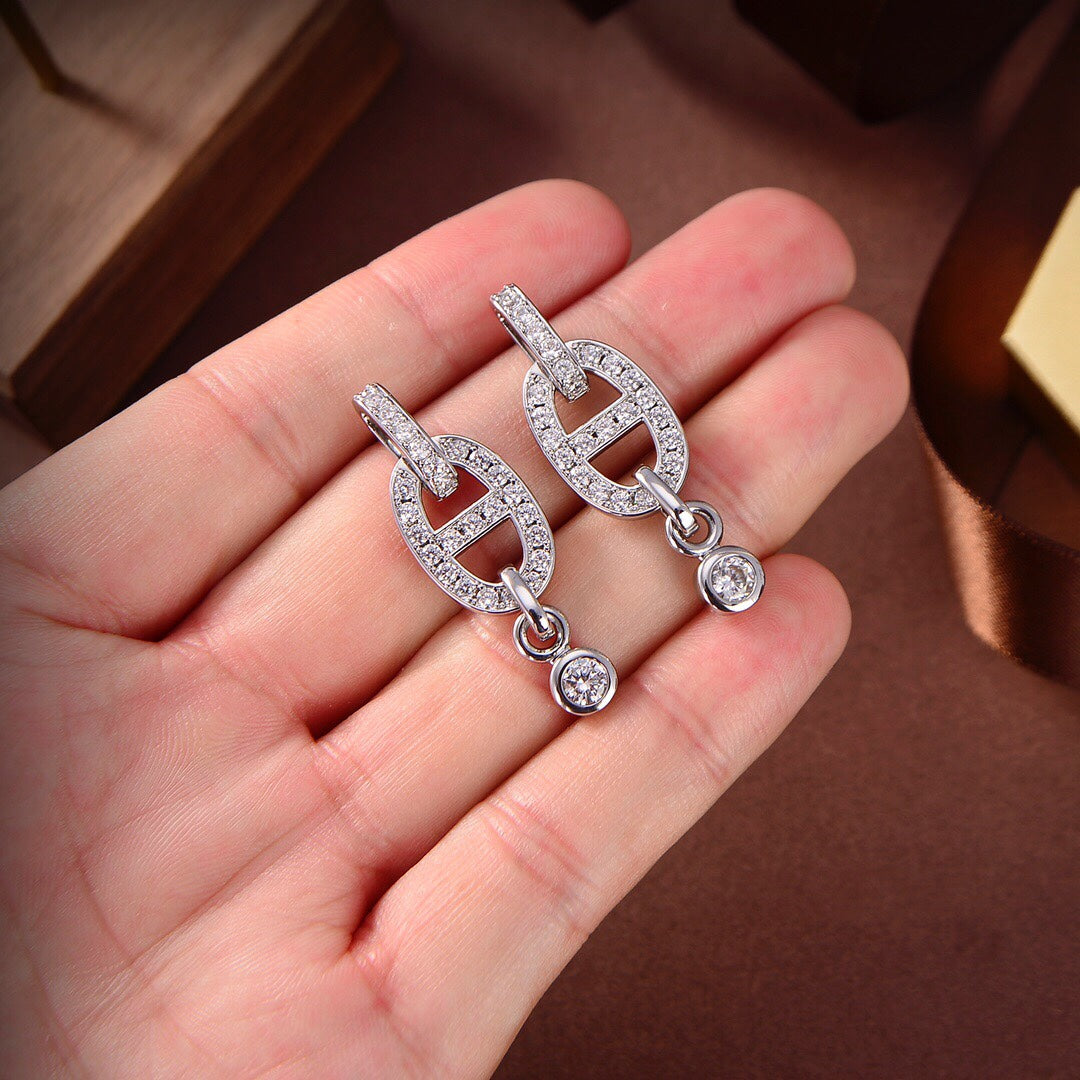 [Favorit]HM KETTEN-DIAMANT-OHRRINGE