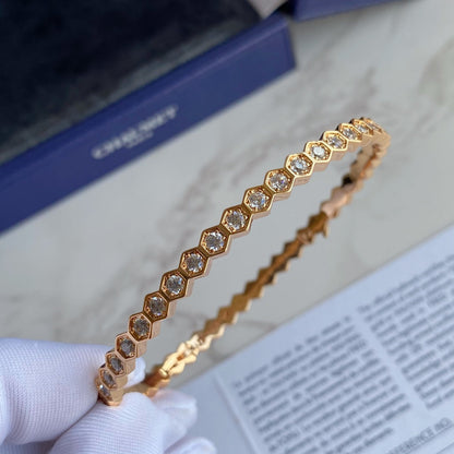 [Lieblingsstück]BEE LOVE GOLD ARMREIF VOLLSTÄNDIG MIT DIAMANTEN BESETZT