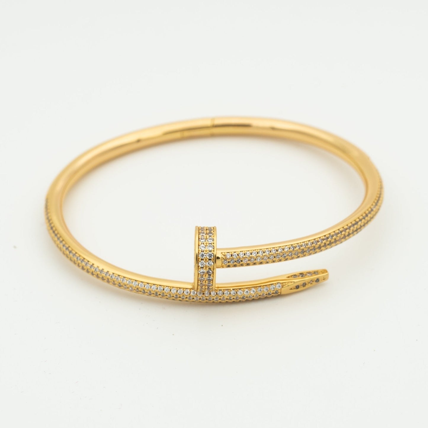 [Favorite]JUSTE UN CLOU 3.5MM FULL PAVÉ NAIL BANGLE
