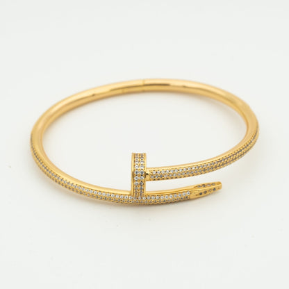 [Favorite]JUSTE UN CLOU 3.5MM FULL PAVÉ NAIL BANGLE
