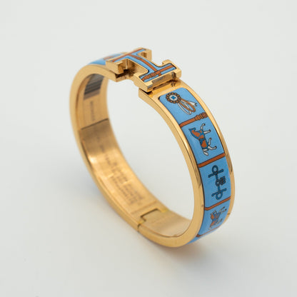 [Favorit]H ROSE GOLD ARMBAND BLAUE KERAMIK