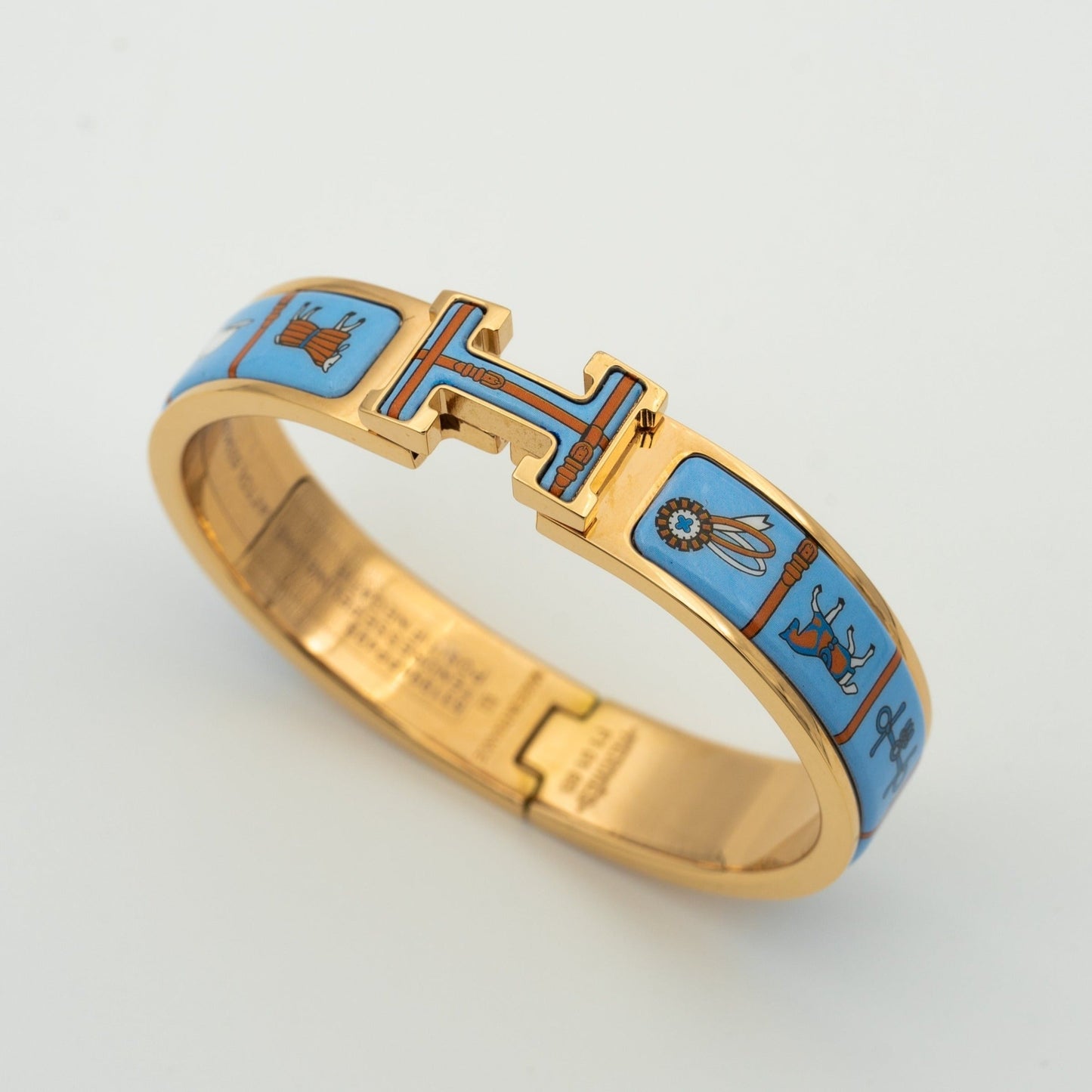 [Favorit]H ROSE GOLD ARMBAND BLAUE KERAMIK