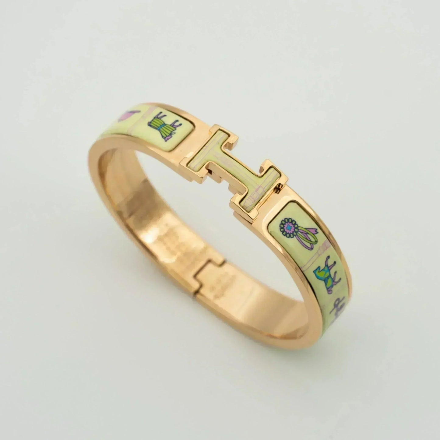 [Favorite]H ROSE GOLD ARMBAND CREME KERAMIK