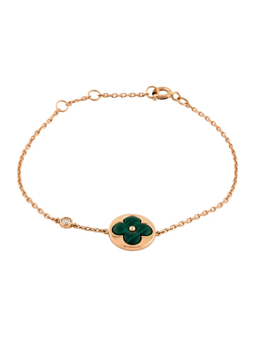 [Favorite]SUN MALACHITE 1 DIAMOND ROSE GOLD BRACELET