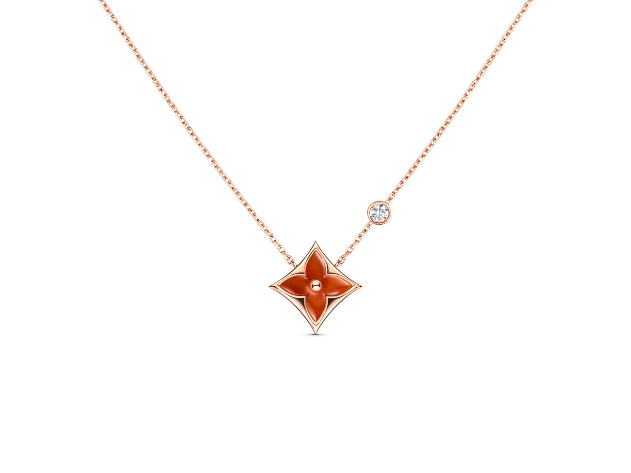[Favorite]STAR NECKLACE ROSE GOLD 1 DIAMOND