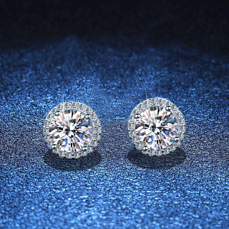 [Favorite]CLASSIC 4-PRONG ROUND MOISSANITE STUD EARRINGS